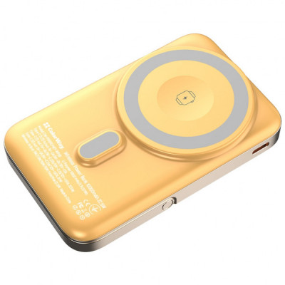 Батарея універсальна ColorWay 10 000 mAh PD/22.5W, 15W MagSafe & Watch Wireless Amber (CW-PB100LPA2Y-WPDD)