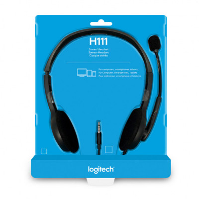 Навушники Logitech H110 Stereo Headset with 2*3pin jacks (981-000271)