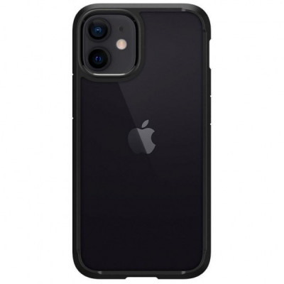 Чохол до мобільного телефона Spigen iPhone 12 mini Crystal Hybrid, Matte Black (ACS01543)