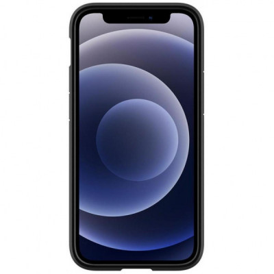 Чохол до мобільного телефона Spigen iPhone 12 mini Crystal Hybrid, Matte Black (ACS01543)