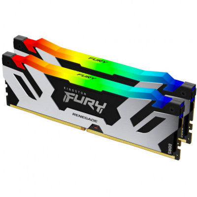 Модуль пам'яті для комп'ютера DDR5 96GB (2x48GB) 6400 MHz Renegade RGB XMP Kingston Fury (ex.HyperX) (KF564C32RSAK2-96)