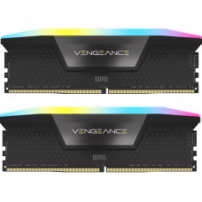 Модуль пам'яті для комп'ютера DDR5 64GB (2x32GB) 6400 MHz XMP 3.0 Vengeance RGB Black Corsair (CMH64GX5M2B6400C32)