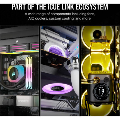 Кулер до корпусу Corsair iCUE Link RX120 RGB PWM White Triple Pack (CO-9051022-WW)