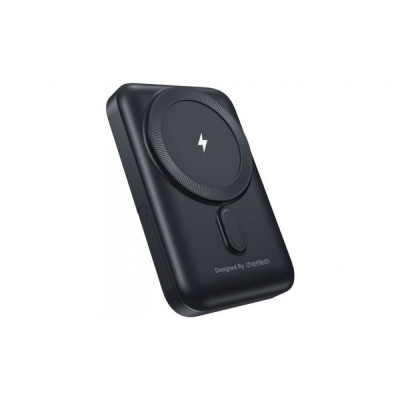 Батарея універсальна Choetech Magnetic Wireless 10000mAh 20W, PD, Qi-15W, USB-C In/Out, with holder, Black (B743-CCBK)