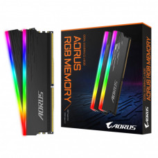 Модуль пам'яті для комп'ютера DDR4 16GB (2x8GB) 3333 MHz AORUS RGB Fusion 2.0 Memory boost GIGABYTE (GP-ARS16G33)