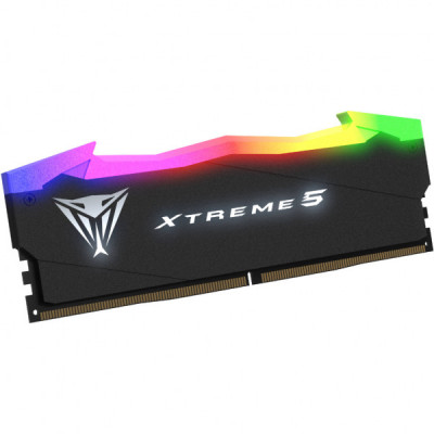 Модуль пам'яті для комп'ютера DDR5 32GB (2x16GB) 7600 MHz Viper Xtreme 5 RGB Patriot (PVXR532G76C36K)