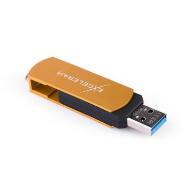 USB флеш накопичувач eXceleram 32GB P2 Series Gold/Black USB 3.1 Gen 1 (EXP2U3GOB32)