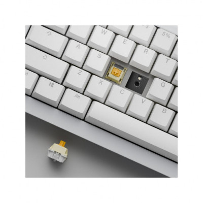 Клавіатура Ducky One X Mini Magnetic Switch Wireless UA White (ON2461AST3-DAUSPDOECL2WW1)
