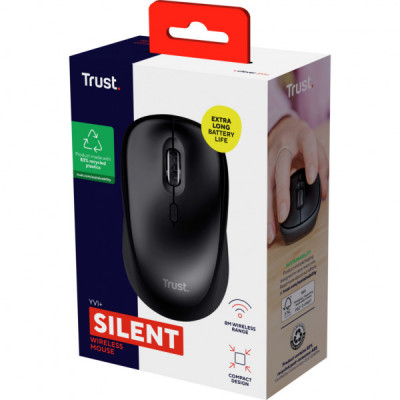 Мишка Trust Yvi+ Silent Wireless/Bluetooth Glossy Black (25512)