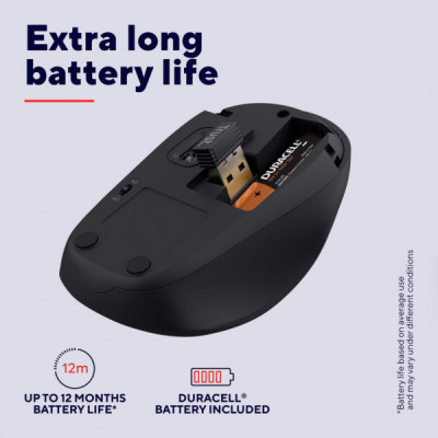 Мишка Trust Yvi+ Silent Wireless/Bluetooth Glossy Black (25512)