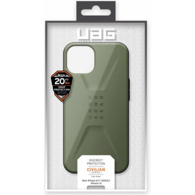 Чохол до мобільного телефона Uag Apple iPhone 14 Civilian, Olive (114040117272)