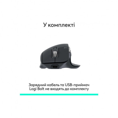 Мишка Logitech MX Master 3S Performance Bluetooth Graphite (910-007501)