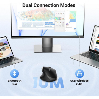 Мишка Ugreen M751 Wireless/Bluetooth Black (45792) Мишка Ugreen M751 Wireless/Bluetooth Black (45792)