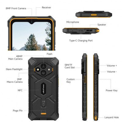 Мобільний телефон Ulefone Rugking 3 Pro 8/128Gb Black-Green (6975326660952)