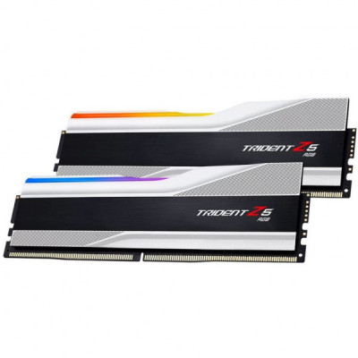Модуль пам'яті для комп'ютера DDR5 32GB (2x16GB) 6800 Trident Z5 RGB Silver G.Skill (F5-6800J3445G16GX2-TZ5RS)