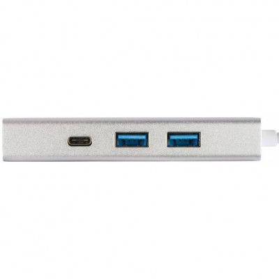 Концентратор Hama USB-C to 2x USB-A, USB-C, HDMI Aluminium Silver (00135756)