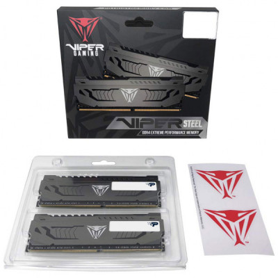 Модуль пам'яті для комп'ютера DDR4 32GB (2x16GB) 3600 MHz Viper Steel Patriot (PVS432G360C8K)