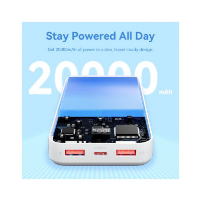 Батарея універсальна Vention 20000 mAh 22.5W Black LED Display Type (FHLB0)