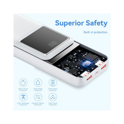 Батарея універсальна Vention 20000 mAh 22.5W Black LED Display Type (FHLB0)