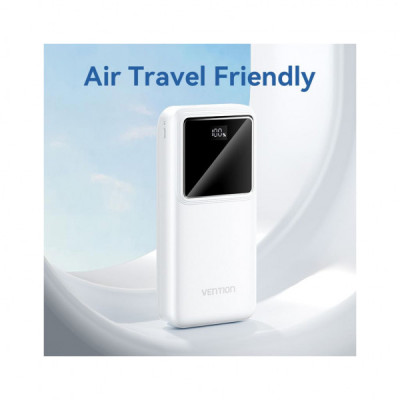 Батарея універсальна Vention 20000 mAh 22.5W Black LED Display Type (FHLB0)