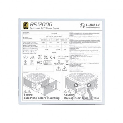 Блок живлення Lian Li 1200W RS Gold (G9P.RS1200G.WH00.EU)
