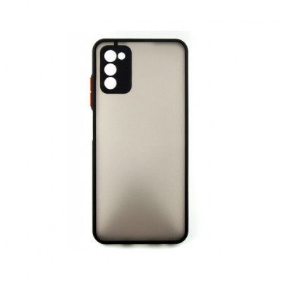 Чохол до мобільного телефона Dengos Kit for Samsung Galaxy A03s case + glass (Black) (DG-KM-24)