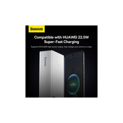 Батарея універсальна Baseus Star Lord Display 30000mAh 22.5W PD/3.0 QC/3.0 White (PPXJ080102)