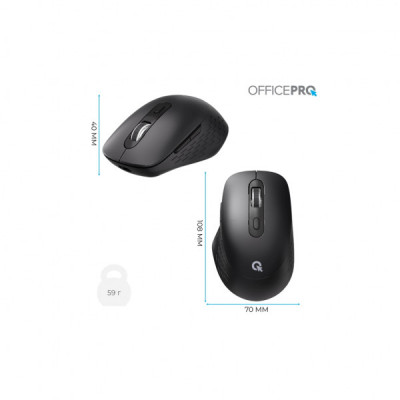 Мишка OfficePro M265B Wireless/Bluetooth Silent Click Black (M265B) Мишка OfficePro M265B Wireless/Bluetooth Silent Click Black (M265B)