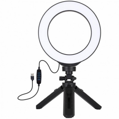 Набір блогера Puluz Ring USB LED lamp PKT3059B 6.2" + table tripod (PKT3059B)