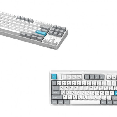 Клавіатура GamePro Asgard Ragnar Wireless/Bluetooth/USB UA White (MK285WH)