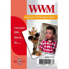 Фотопапір WWM 10x15 (G200.F10/C)