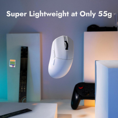 Мишка Lemokey G1 USB-A/USB-C/Wireless 8K White (G1-A2)