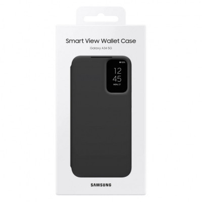 Чохол до мобільного телефона Samsung Samsung A34 Smart View Wallet Case Black (EF-ZA346CBEGRU)