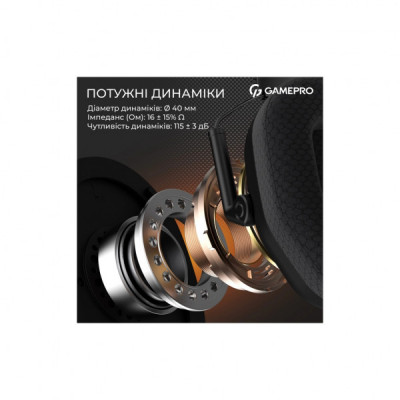 Навушники GamePro Genesis Mercury Pro 3-Mode Black (HSW120B)