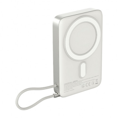 Батарея універсальна Sigma X-power SI10A8QL-MAG silver 10000mAh, Magnetic wireless 15W, charge iWatch, PD+QC, 22,5W max (4827798161012)