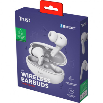 Навушники Trust Yavi Earbuds White (25172)