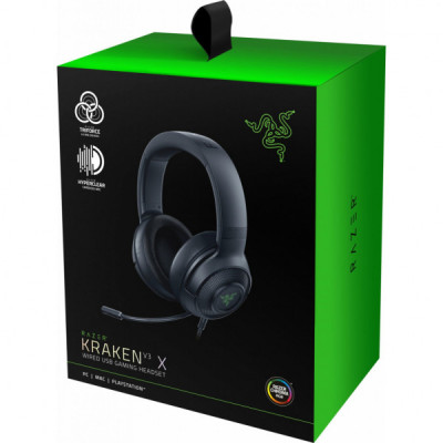 Навушники Razer Kraken V3 X Black (RZ04-03750100-R3M1)