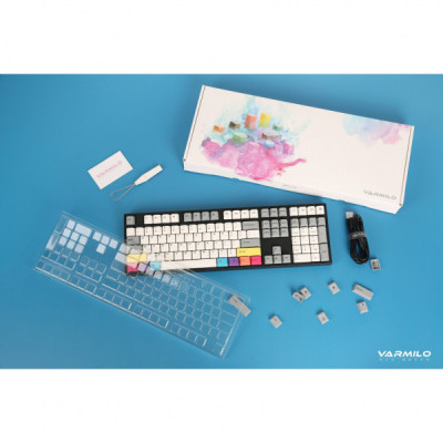 Клавіатура Varmilo APT108 CMYK C-TK Brown Wireless White Led UA (A93A024D3A5A17A007)