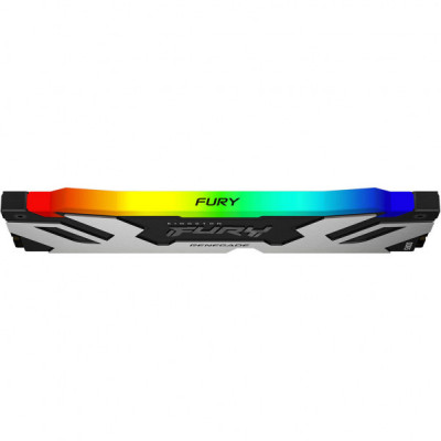 Модуль пам'яті для комп'ютера DDR5 48GB (2x24GB) 8000 MHz Renegade RGB Black/Silver Kingston Fury (ex.HyperX) (KF580C38RSAK2-48)
