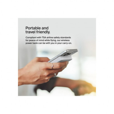 Батарея універсальна Belkin 8000mAh MagSafe Wireless Qi2 White (BPD007BTWH)