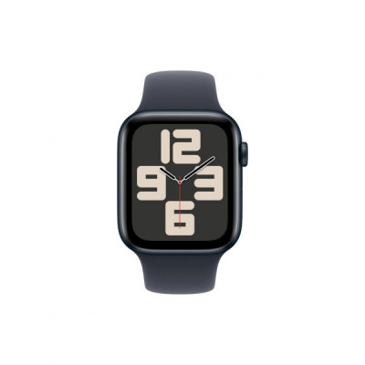 Смарт-годинник Apple Watch SE 2024 GPS 44mm Midnight Aluminium Case with Midnight Sport Band - M/L (MXEK3QH/A)