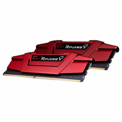 Модуль пам'яті для комп'ютера DDR4 16GB (2x8GB) 3000 MHz RipjawsV Red G.Skill (F4-3000C16D-16GVRB)