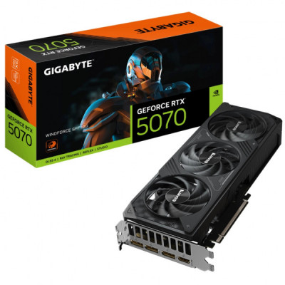 Відеокарта GIGABYTE GeForce RTX5070 12Gb WINDFORCE SFF (GV-N5070WF3-12GD)