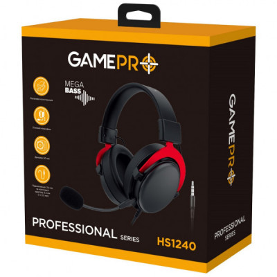 Навушники GamePro HS1240 Black/Red (HS1240)