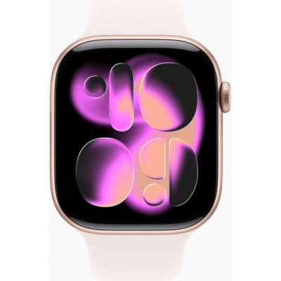 Смарт-годинник Apple Watch Series 11 GPS 46mm Rose Gold Aluminium Case with Light Blush Sport Band - M/L (MEV74RK/A)