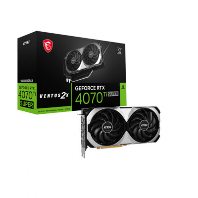 Відеокарта MSI GeForce RTX4070Ti SUPER 16Gb VENTUS 2X (RTX 4070 Ti SUPER 16G VENTUS 2X)