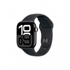 Смарт-годинник Apple Watch Series 10 GPS 42mm Jet Black Aluminium Case with Black Sport Band - S/M (MWWE3QH/A)