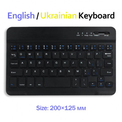 Клавіатура BeCover Bluetooth UA Black (713408)