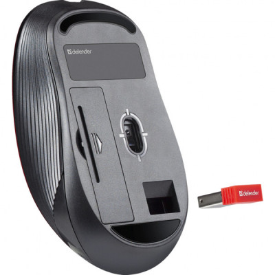 Мишка Defender Gassa MM-105 Wireless Red (52103)