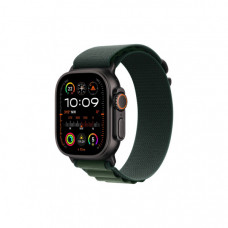 Смарт-годинник Apple Watch Ultra 2 2024 GPS + Cellular 49mm Black Titanium Case with Dark Green Alpine Loop - Large (MX4T3UL/A)